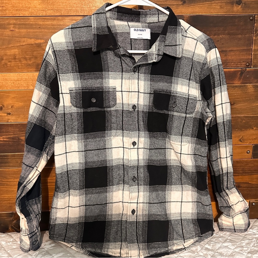 Boys old navy plaid shirt